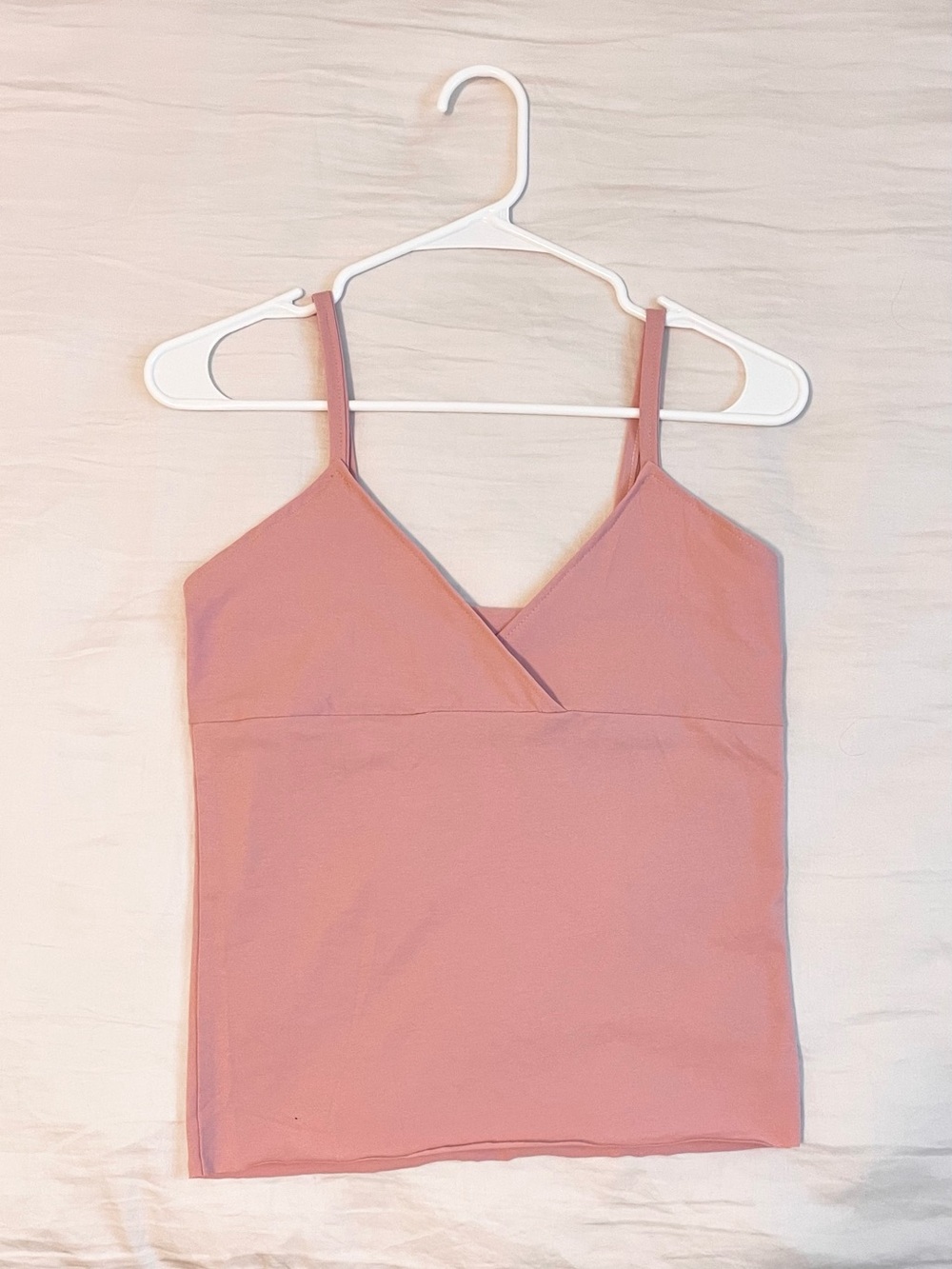 Upcycled Pink Babydoll Tank Top | Hand-Sewn Fitted Cami